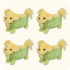 Corn Dog Plush 4PCS